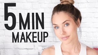 QUICK amp EASY 5 MINUTE MAKEUP TUTORIAL [upl. by Buxton]