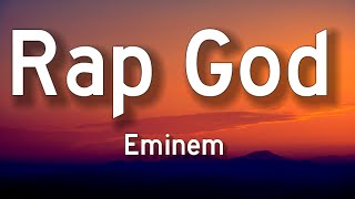 Eminem  Rap God Lyrics [upl. by Idaline]