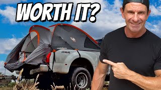 First Time Out With Truck Tent Camper Full Setup and Tour [upl. by Pattin260]