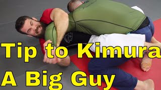 How to Finish Kimura Against Big Strong Guys in BJJ Finishing Tips [upl. by Jewett]