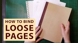 How to Bind Loose Pages Together A Simple Method [upl. by Llerahs]