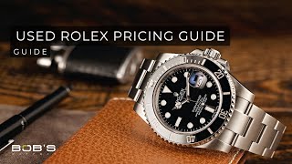 Used Rolex Prices An Official Pricing Guide on The PreOwned Market  Bobs Watches [upl. by Sigrid]