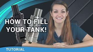 Beginner Vaper Tutorial How to Fill a Vape Tank  ecsupplyinccom [upl. by Gnoz]