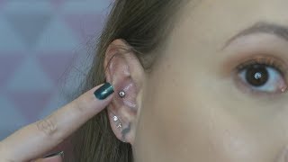 CICATRIZAÇÃO PIERCING CONCH 5 MESES DEPOIS [upl. by Seale]