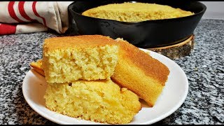 Easy Cornbread Recipe  How To Make Soft Fluffy Cornbread [upl. by Gnus]