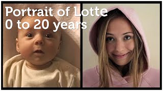 Portrait of Lotte 0 to 20 years [upl. by Ailec569]