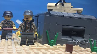 Lego WW2 Dday sword beach Brickfilm [upl. by Aicenek]