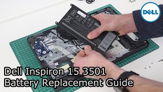 Dell Inspiron 15 3501  Battery Replacement Guide [upl. by Naivaf]