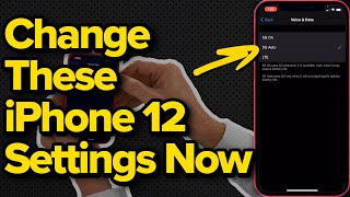 iPhone 12 Settings You Need To Change Now [upl. by Selassie]