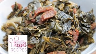 How to cook Southern Collard Greens  Recipe  I Heart Recipes [upl. by Annaiv]