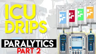 NEUROMUSCULAR BLOCKING AGENTS  Paralytics Part 2  ICU Drips [upl. by Khanna]