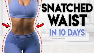 SNATCHED WAIST amp ABS in 10 Days  5 minute Home Workout [upl. by Sollows]